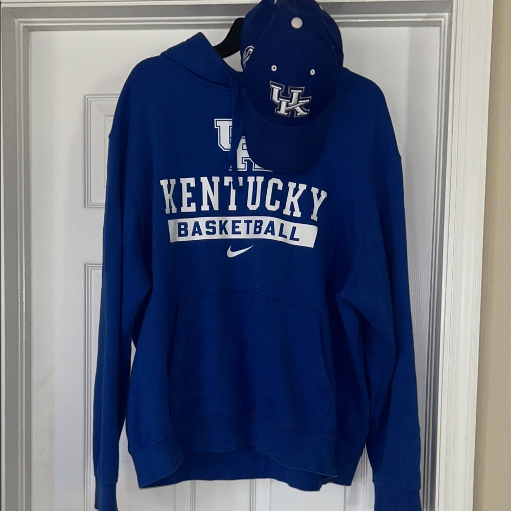 UK Kentucky basketball sweatshirt hat set university of Kentucky